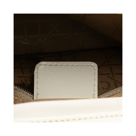 Pre Loved Dior issimo Medium Tote Quilted Leather Women White Messenger Bags - Picture 6 of 7